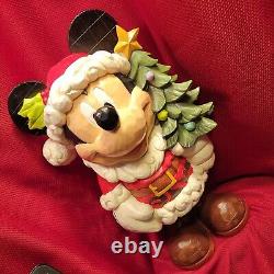 17 CHRISTMAS MICKEY MOUSE Sculpture Statue decor JIM SHORE Disney Santa St Mick