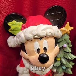 17 CHRISTMAS MICKEY MOUSE Sculpture Statue decor JIM SHORE Disney Santa St Mick