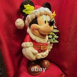 17 CHRISTMAS MICKEY MOUSE Sculpture Statue decor JIM SHORE Disney Santa St Mick