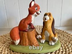 1980 Vintage Jim Shore collectible Disney Traditions Fox and the Hound figurine