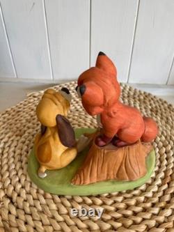 1980 Vintage Jim Shore collectible Disney Traditions Fox and the Hound figurine