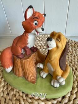 1980 Vintage Jim Shore collectible Disney Traditions Fox and the Hound figurine