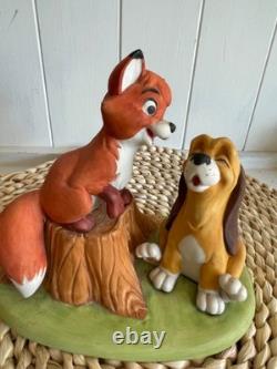1980 Vintage Jim Shore collectible Disney Traditions Fox and the Hound figurine