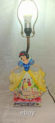 2005 Jim Shore Disney Happy Endings Snow White Lamp Retired with Tag No Shade