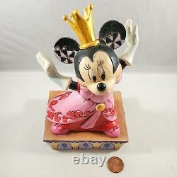 6 Jim Shore Disney Traditions Figurine Minnie Mouse Queen For A Day RETIRED