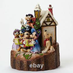7.25 Holiday Harmony Mickey, Pluto, Donald Duck- Jim Shore Disney Traditions