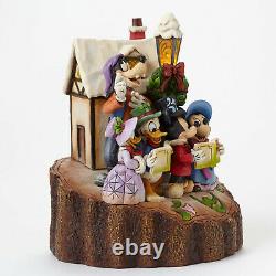 7.25 Holiday Harmony Mickey, Pluto, Donald Duck- Jim Shore Disney Traditions