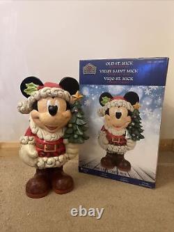 Costco Disney Traditions Mickey Mouse Old St Mick Huge Figurine Christmas Enesco