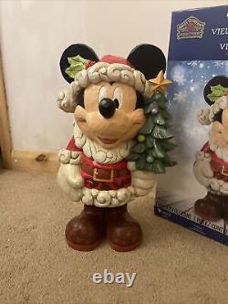 Costco Disney Traditions Mickey Mouse Old St Mick Huge Figurine Christmas Enesco