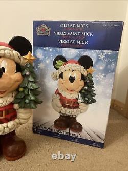 Costco Disney Traditions Mickey Mouse Old St Mick Huge Figurine Christmas Enesco