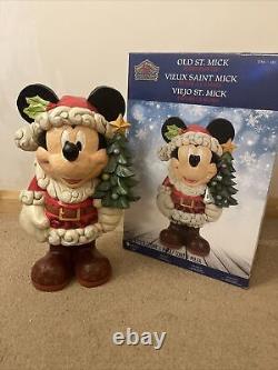 Costco Disney Traditions Mickey Mouse Old St Mick Huge Figurine Christmas Enesco