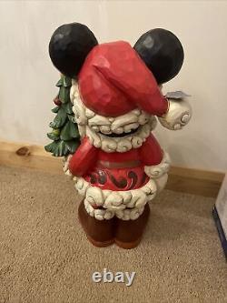 Costco Disney Traditions Mickey Mouse Old St Mick Huge Figurine Christmas Enesco