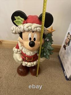 Costco Disney Traditions Mickey Mouse Old St Mick Huge Figurine Christmas Enesco