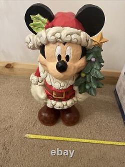 Costco Disney Traditions Mickey Mouse Old St Mick Huge Figurine Christmas Enesco