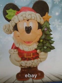 DISNEY TRADITIONS Jim Shore OLD ST. MICK Christmas Mickey Mouse 17 NIB 1487542