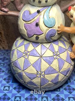 Disney Chip and Dale Woodland Winter Wonderland Snowman Jim Shore Figurine
