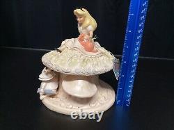 Disney Enesco Traditions Alice in Wonderland White Woodland Whimsy and Wonder