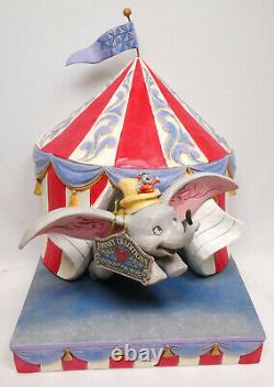 Disney Enesco Traditions Jim Shore Dumbo Flying out of Tent Scene 6008064 Zirkus