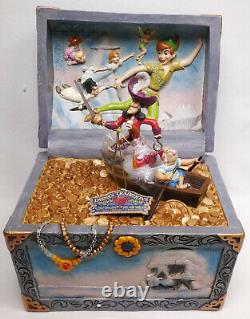 Disney Enesco Traditions Jim Shore Peter Pan Treasure Chest Scene 6008063