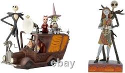 Disney Figurine Nightmare's Before Christmas Mayors' Car plus jack and sally