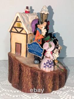 Disney Jim Shore Caroling Carved by Heart Holiday Harmony Figurine Mickey Minnie