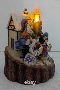 Disney Jim Shore Caroling Carved by Heart Holiday Harmony Figurine Mickey Minnie
