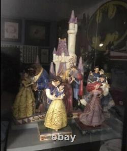 Disney Jim Shore Lot/Set of Love Theme Castle + 5 Dancing Prince/Princesses