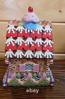 Disney Jim Shore Mickey & Minnie Gingerbread House Home Sweet Home #4039047