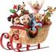 Disney Jim Shore Mickey Mouse And Friends Riding In Sleigh A Sleigh Full Of Joy