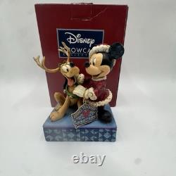 Disney Jim Shore Santa's Best Friend Mickey & Pluto Figurine 4039033 NEW IN BOX