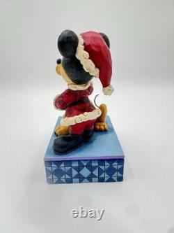 Disney Jim Shore Santa's Best Friend Mickey & Pluto Figurine 4039033 NEW IN BOX