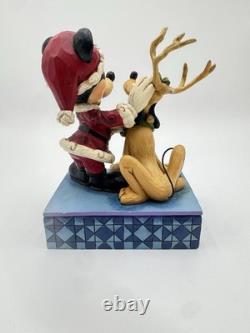 Disney Jim Shore Santa's Best Friend Mickey & Pluto Figurine 4039033 NEW IN BOX
