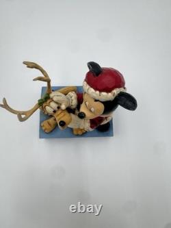 Disney Jim Shore Santa's Best Friend Mickey & Pluto Figurine 4039033 NEW IN BOX