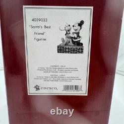 Disney Jim Shore Santa's Best Friend Mickey & Pluto Figurine 4039033 NEW IN BOX