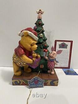 Disney Jim Shore Winnie the Pooh Piglet A Gift of Friendship Christmas