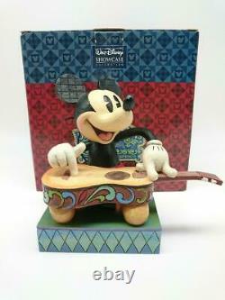 Disney Mickey Mouse ISLAND MELODY Hawaiian Figurine Showcase Collection withBox