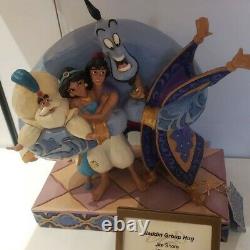 Disney Parks Enesco Jim Shore Traditions Aladdin Group Hug NIB 6005967 Jasmine