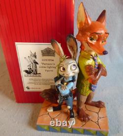 Disney Partners in Crime Fighting Zootopia Nick Judy Figurine 4057956 Fox Bunny