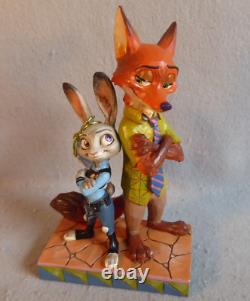 Disney Partners in Crime Fighting Zootopia Nick Judy Figurine 4057956 Fox Bunny
