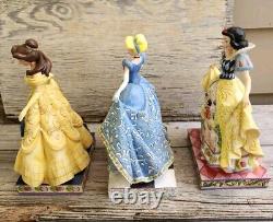 Disney Showcase Collec/Series Jim Shore Cinderella, Snow White, Beauty & Beast
