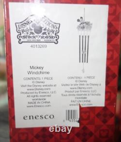 Disney Showcase Jim Shore Enesco Mickey Mouse Watering Plants Windchime #4013269