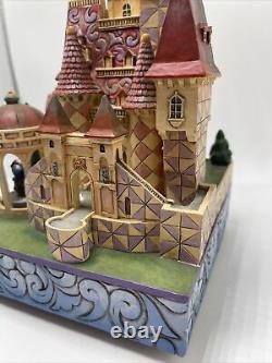 Disney Tradition Beauty and the Beast Castle Jim Shore Enesco Music Box Light Up