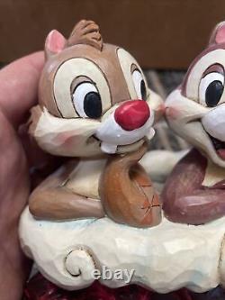 Disney Tradition by Enesco Chip'n Dale Holly Jolly Xmas figurine