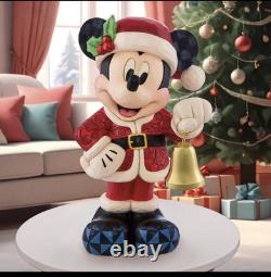 Disney Traditions 17 Holiday Mickey with Bells Statues by Jim Shore