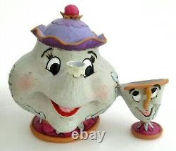 Disney Traditions Beauty Beast Mrs Potts Chip Lumiere Cogsworth Jim Shore Enesco