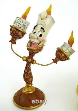 Disney Traditions Beauty Beast Mrs Potts Chip Lumiere Cogsworth Jim Shore Enesco