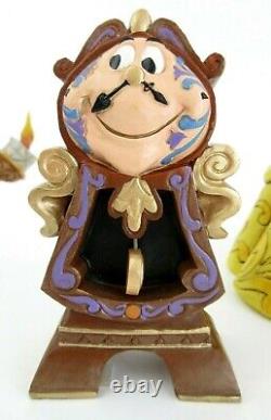 Disney Traditions Beauty Beast Mrs Potts Chip Lumiere Cogsworth Jim Shore Enesco