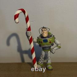 Disney Traditions Buzz Lightyear Figurine With Candy Cane Rare A23461 Toy Story
