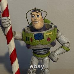 Disney Traditions Buzz Lightyear Figurine With Candy Cane Rare A23461 Toy Story