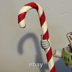 Disney Traditions Buzz Lightyear Figurine With Candy Cane Rare A23461 Toy Story